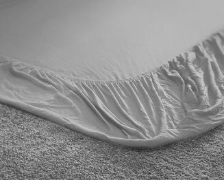 Prześcieradło jersey z gumką 160x200 Cotton World szare