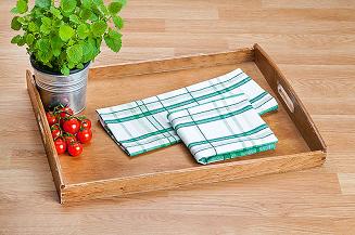 Ścierka kuchenna bawełniana Adela 45x65 zielona