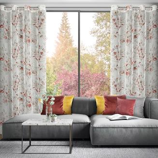 Zasłona gotowa na przelotkach AVA 140x250 Eurofirany biały