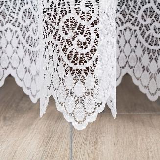 Firanka żakardowa gotowa na żabki VIOLETTA 200x250 biała