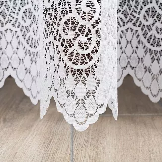 Firanka żakardowa gotowa na żabki VIOLETTA 200x250 biała