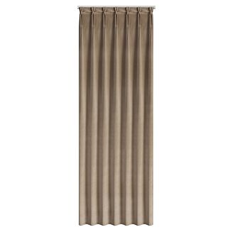Zasłona gotowa MELANIE 140x270 Eurofirany ciemnobeżowy