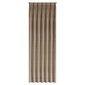 Zasłona gotowa MELANIE 140x270 Eurofirany ciemnobeżowy