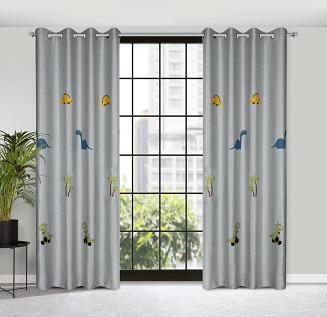 Zasłona gotowa na przelotkach DINO 140x250 Eurofirany srebrny