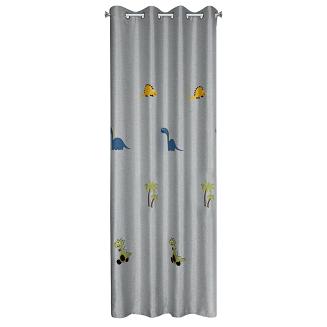 Zasłona gotowa na przelotkach DINO 140x250 Eurofirany srebrny