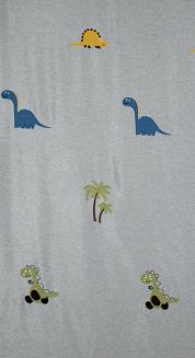 Zasłona gotowa na przelotkach DINO 140x250 Eurofirany srebrny