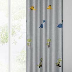 Zasłona gotowa na przelotkach DINO 140x250 Eurofirany srebrny