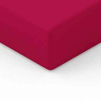 Prześcieradło jersey z gumką 140x200 bordowe