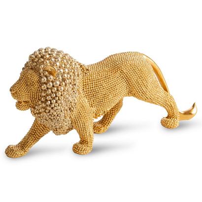 Figurka dekoracyjna ELDO 23x6x12 Eurofirany złoty lew