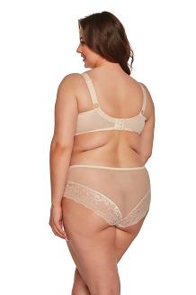 Biustonosz z koronką Semi-Soft Hannah MAXI 1207 półusztywniany beżowy