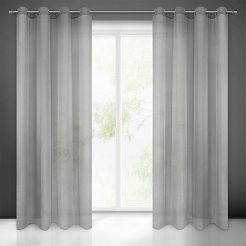 Firana gotowa na przelotkach REBECCA 140x250 Eurofirany stalowa