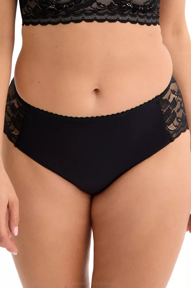 Figi damskie bikini z koronką Paola 032 czarne
