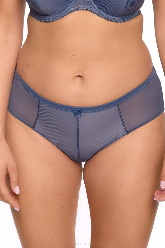 Figi damskie w delikatne paski Sonia 1058 jeans