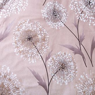 Pościel flanelowa FLANELOVE 160x200 delikatne dmuchawce na beżowym tle