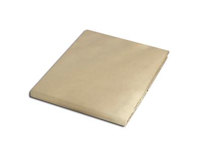 Prześcieradło satyna bawełniana bez gumki 200x220 kremowe