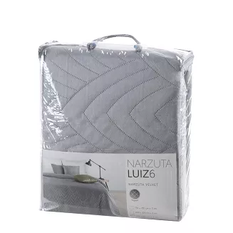 Narzuta dekoracyjna LUIZ 170x210 srebrny