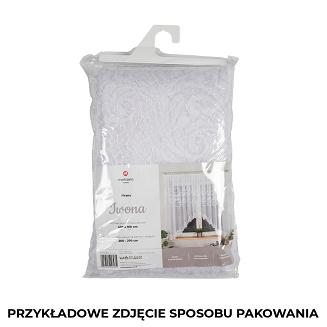 Firanka żakardowa gotowa na żabki IWONA 500x160 biała