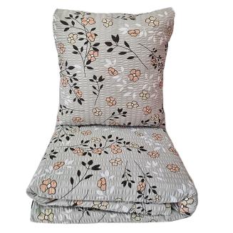 Pościel z kory 200x220 beżowa roślinna łączka