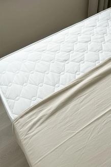 Bawełniany ochraniacz na materac 140x200 MATSAFE pikowany biały