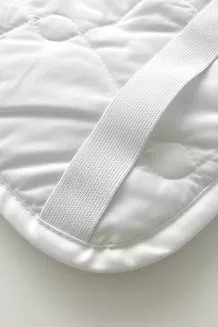 Bawełniany ochraniacz na materac 140x200 MATSAFE pikowany biały