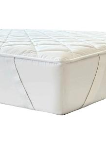 Bawełniany ochraniacz na materac 140x200 MATSAFE pikowany biały