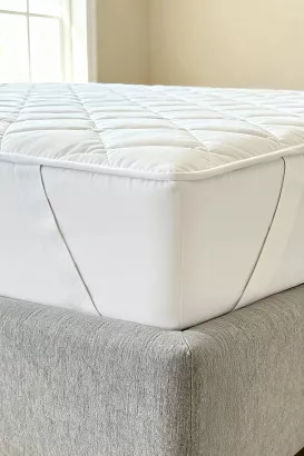 Bawełniany ochraniacz na materac 140x200 MATSAFE pikowany biały
