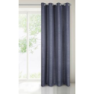 Zasłona gotowa na przelotkach ANJA 140x250 Eurofirany granatowy