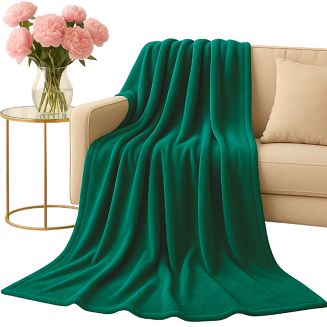 Zielony Koc Z Mikrofibry 250x300 Solo XXL