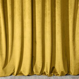 Zasłona gotowa na przelotkach MELANIA 140x250 Eurofirany musztardowa