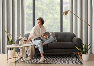 Zasłona gotowa na taśmie MEGI 140x270 Eurofirany