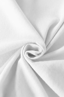 Prześcieradło flanelowe z gumką SIN 90x200 + 30 cm białe