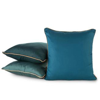 Poszewka dekoracyjna PREMIUM 45x45 Eurofirany granatowy/złocisty