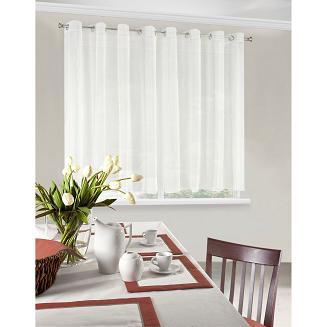 Firana gotowa na przelotkach REBECCA 350x155 Eurofirany kremowy