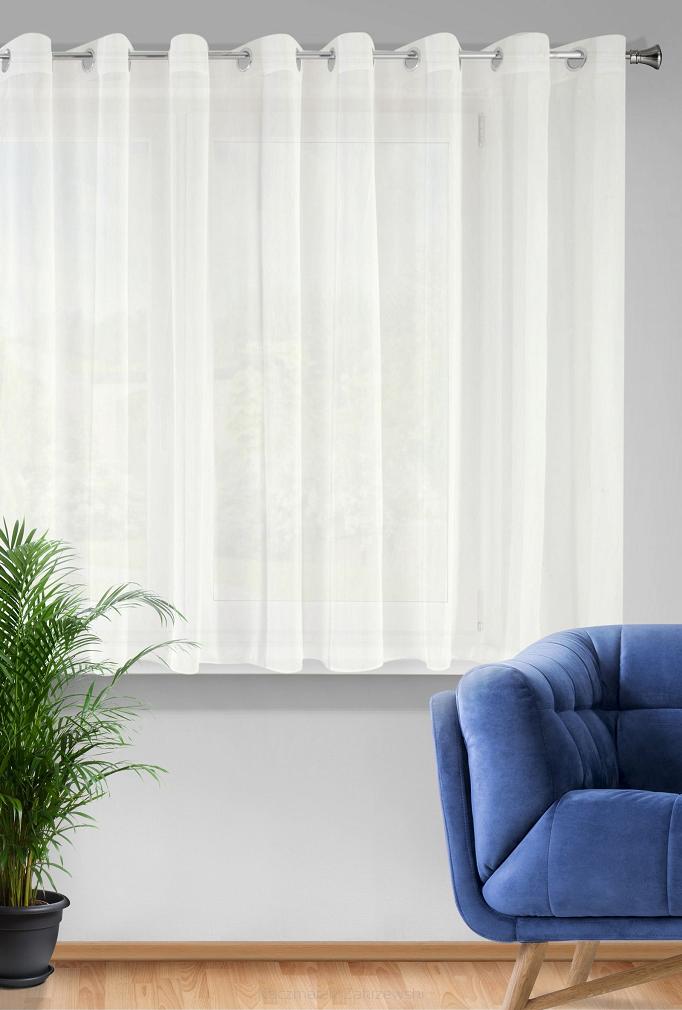 Firana gotowa na przelotkach REBECCA 350x155 Eurofirany kremowy