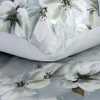 Pościel satynowa SPRING 220x200 Eurofirany jasnoszary