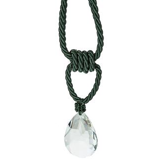 Sznur dekoracyjny do zasłon VICTORIA ciemnozielony