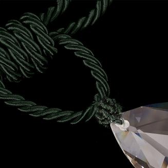 Sznur dekoracyjny do zasłon VICTORIA ciemnozielony