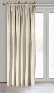 Zasłona gotowa na taśmie MELANIE 140x270 Eurofirany kremowy