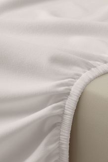 Prześcieradło flanelowe z gumką SIN 220x200 + 30 cm szare