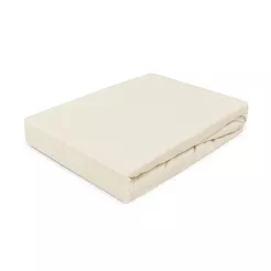 Prześcieradło jersey z gumką 120x200 Darymex kremowe