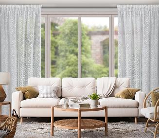 Zasłona gotowa na taśmie NELA 140x270 Eurofirany kremowy