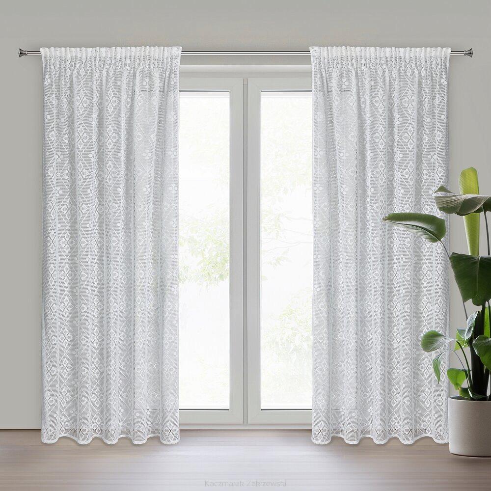 Zasłona gotowa na taśmie NELA 140x270 Eurofirany kremowy