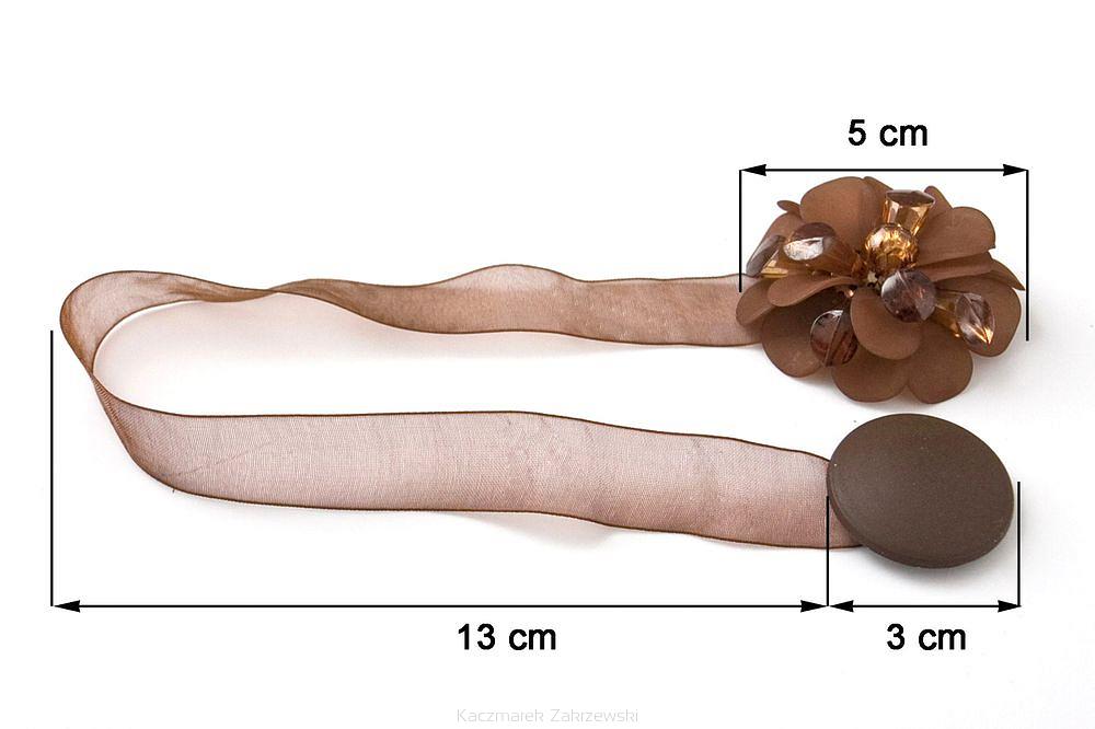 Upinacz dekoracyjny z magnesem brązowy