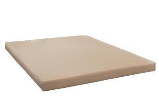 Prześcieradło jersey z gumką 120x200 ciemny beżowy na białym tle