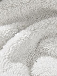 Ręcznik bawełniany LIBRE 100x150 jasnoszary z białą bizą