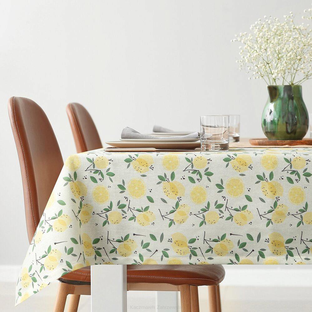 Obrus dekoracyjny LUNA 180x140 Eurofirany żółty