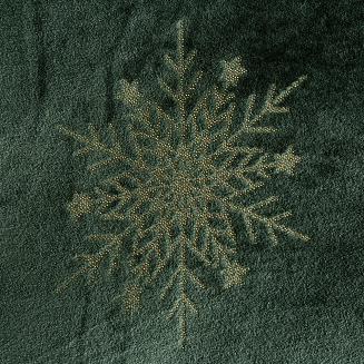 Koc świąteczny KOC28 150x200 Eurofirany ciemnozielony