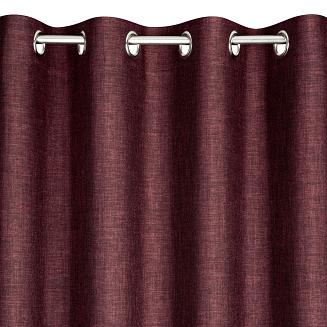 Zasłona gotowa na przelotkach AVINION 140x250 Eurofirany bordowy