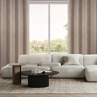 Zasłona gotowa na przelotkach ADELINA 140x250 Eurofirany brązowy