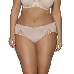 Figi damskie z koronką i kokardką AV 2110 beżowe